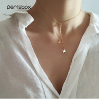 Star Choker Lariat Necklace