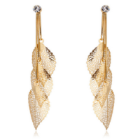 Filigree Leaf Earrings